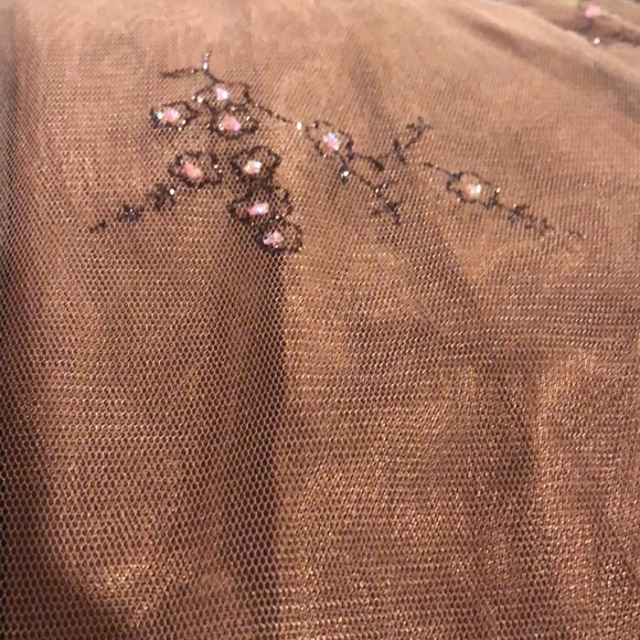 Formal brown and pink dress - Picture 5 of 6